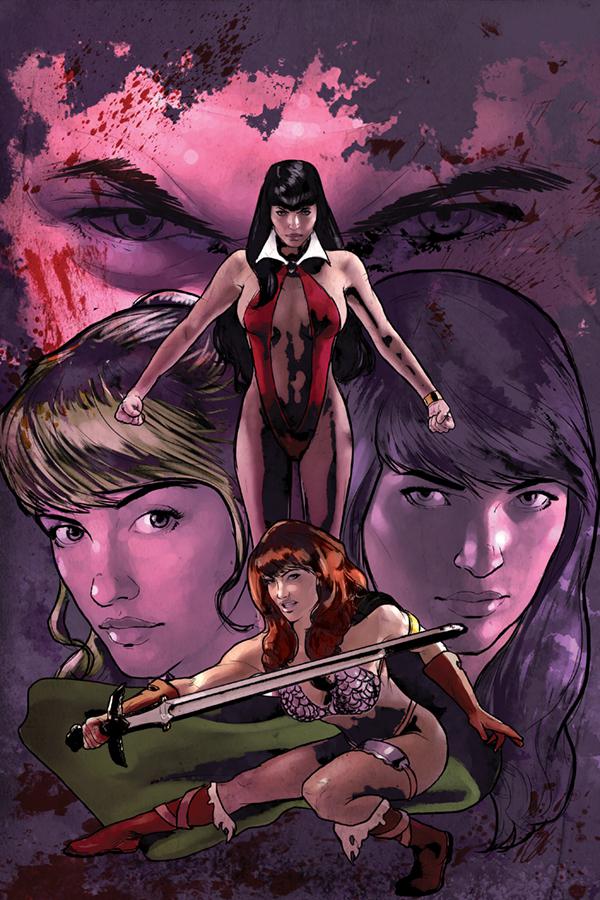 Red Sonja And Vampirella Meet Betty And Veronica #1 Cover P Limited Edition Cat Staggs Virgin Cover