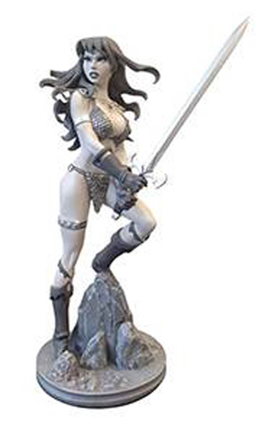 Red Sonja By Amanda Conner Statue Black & White Artists Proof Edition