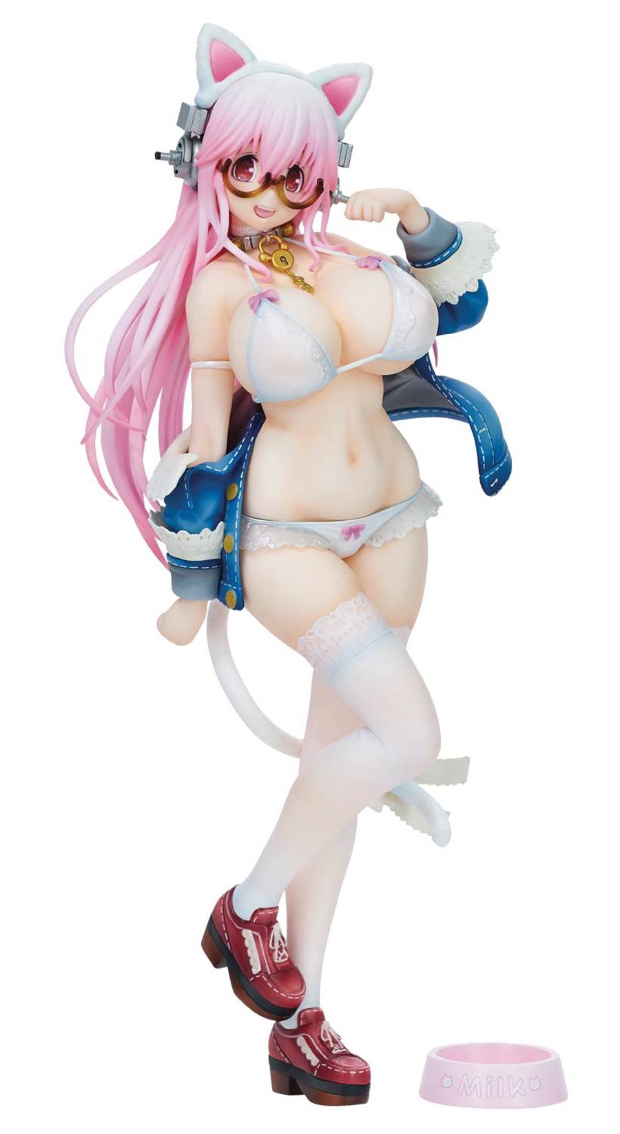 Super Sonico White Cat Version PVC Figure - RESOLICITED
