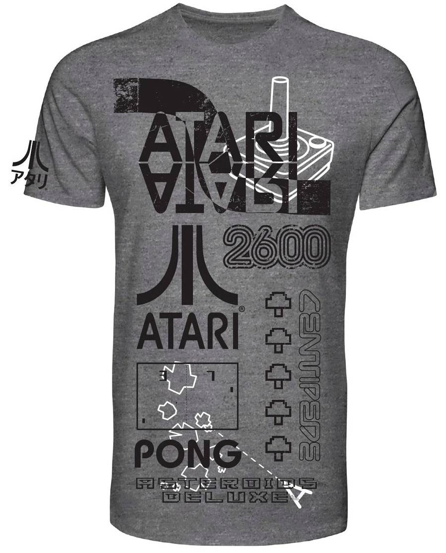 Atari Black And White Screenprint T-Shirt Large