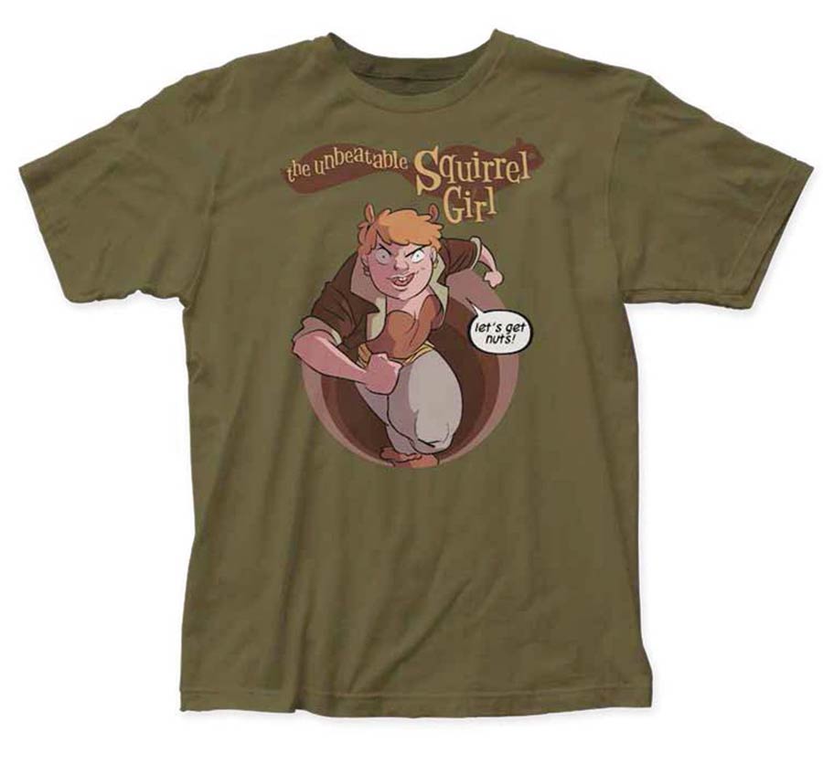 Marvel Squirrel Girl Lets Get Nuts Previews Exclusive T-Shirt Large