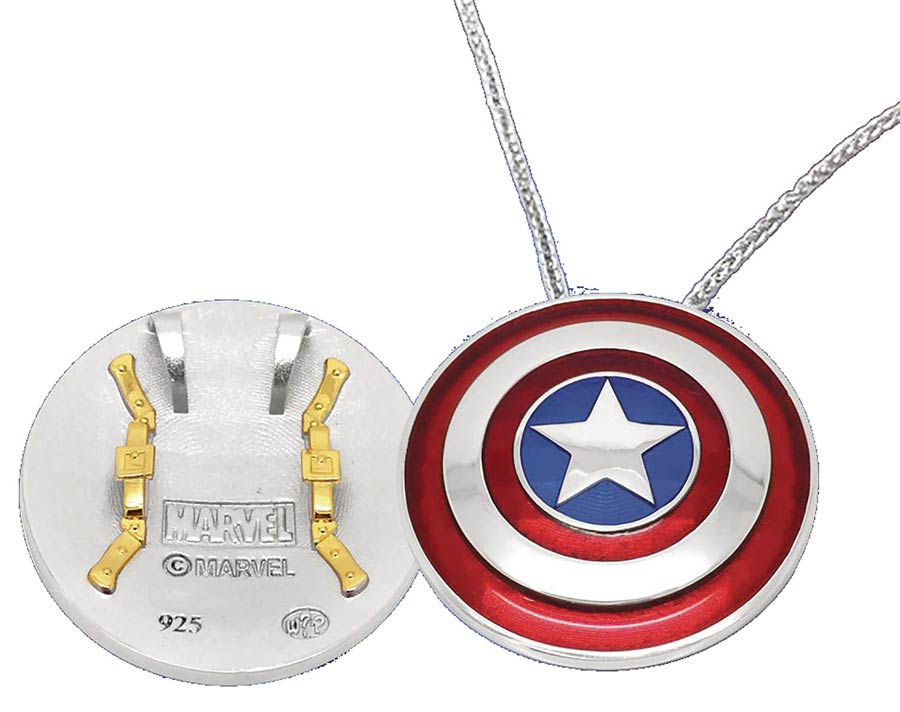 Captain America Large Shield Necklace