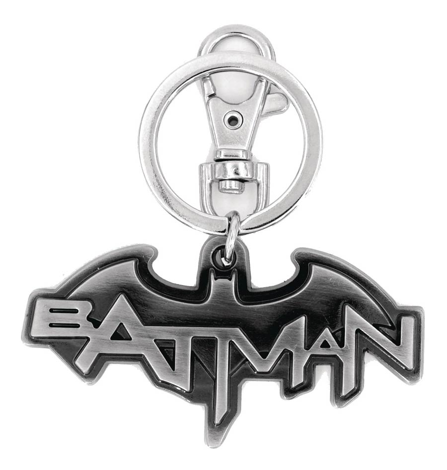 Batman Logo Pewter Keyring