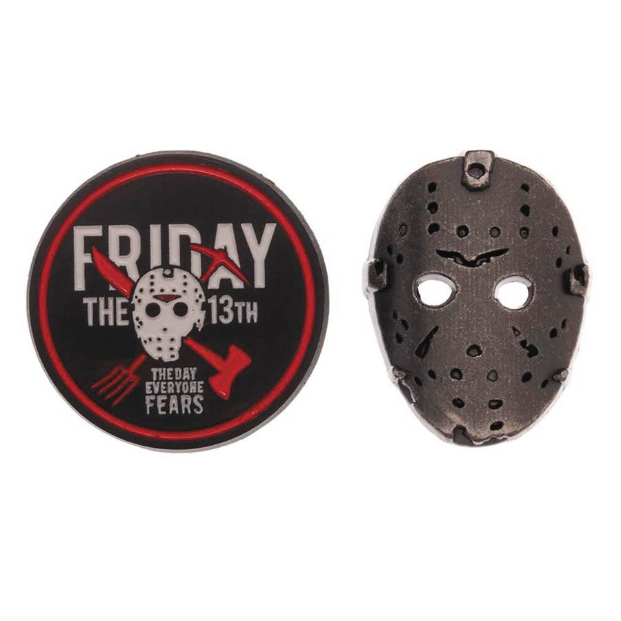 Friday The 13th 2-Piece Lapel Pin Set