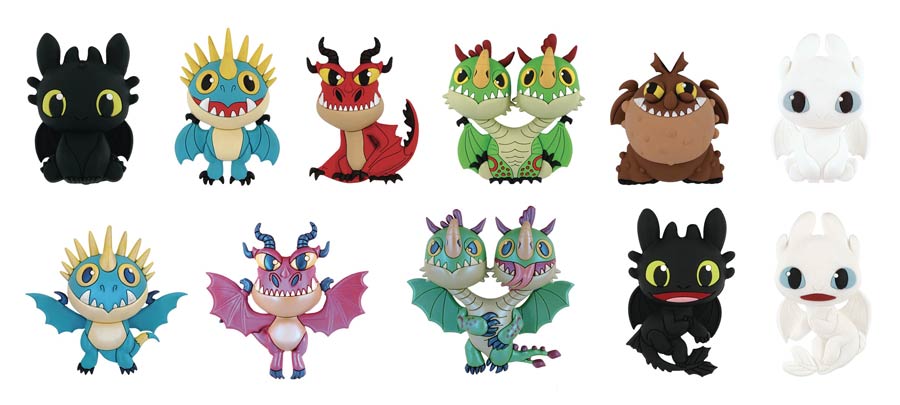 How To Train Your Dragon Bag Clip Blind Mystery Box 24-Piece Display