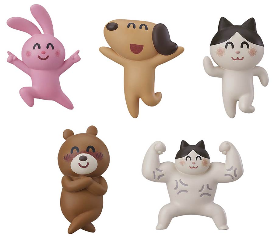 Irasutoya Party Mascot Keychain Blind Mystery Box 6-Piece Display