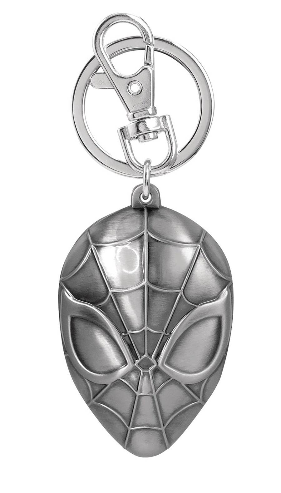 Marvel Heroes Spider-Man Head Pewter Keyring