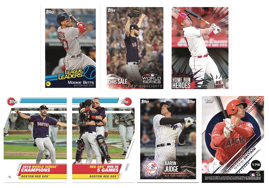 Topps 2019 Baseball Sticker Collection Album Display