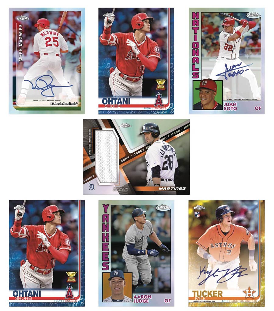 Topps 2019 Chrome Baseball Jumbo Trading Cards Box