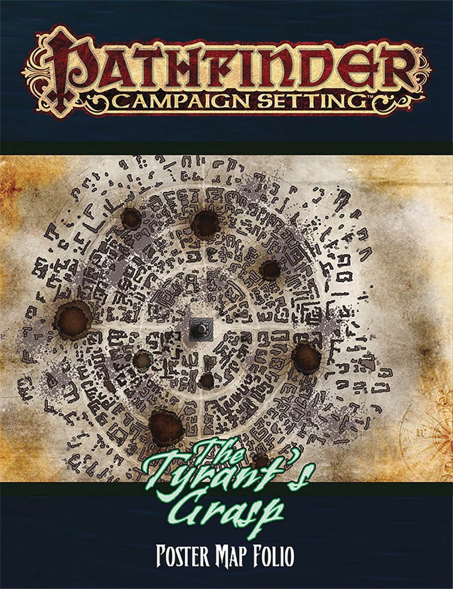 Pathfinder RPG Campaign Setting Tyrants Grasp Poster Map Folio
