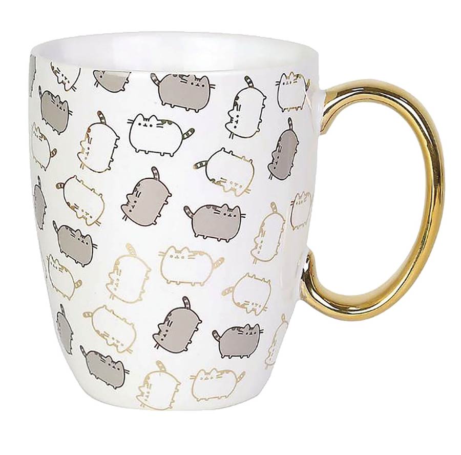 Our Name Is Mud Pusheen 12-Ounce Mug - Gold Pusheen