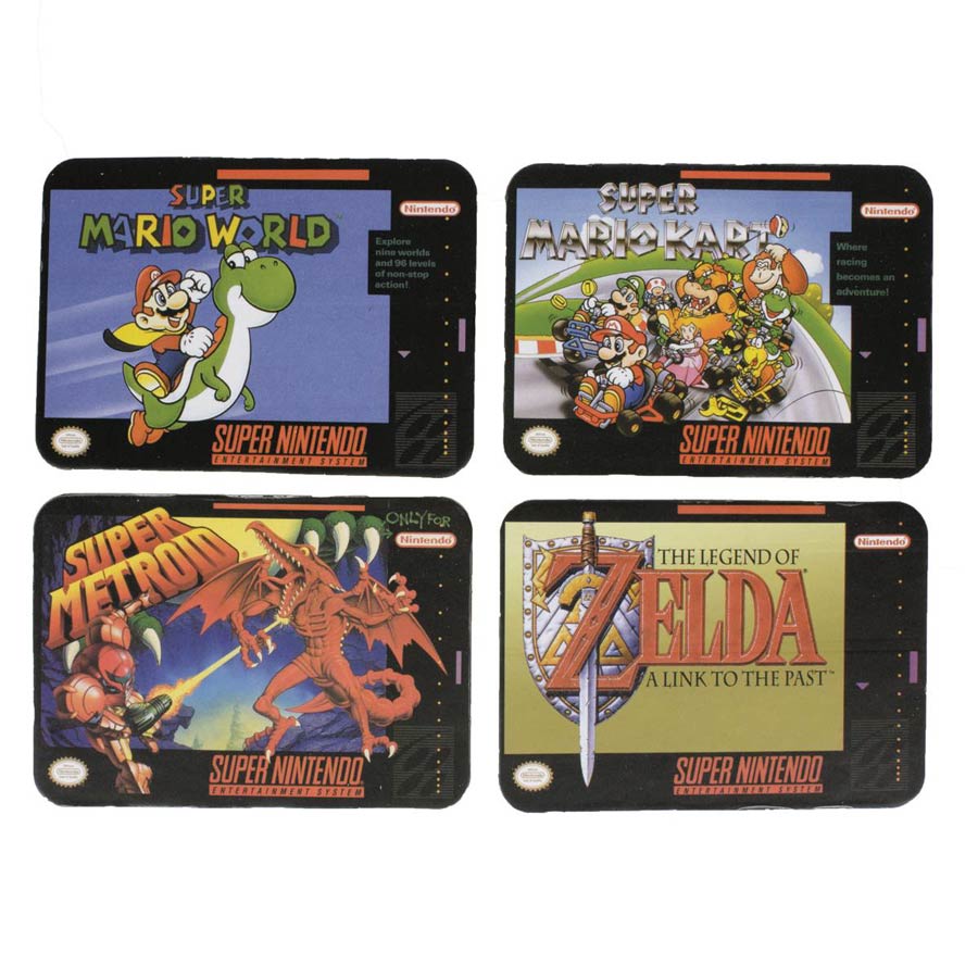 Super Nintendo Game 4-Pack Coasters