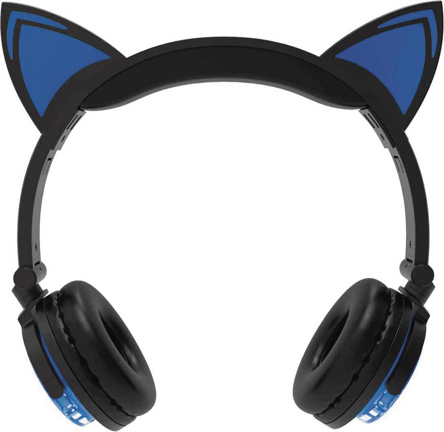 Hype Wireless LED Cat Ear Headphones - Blue
