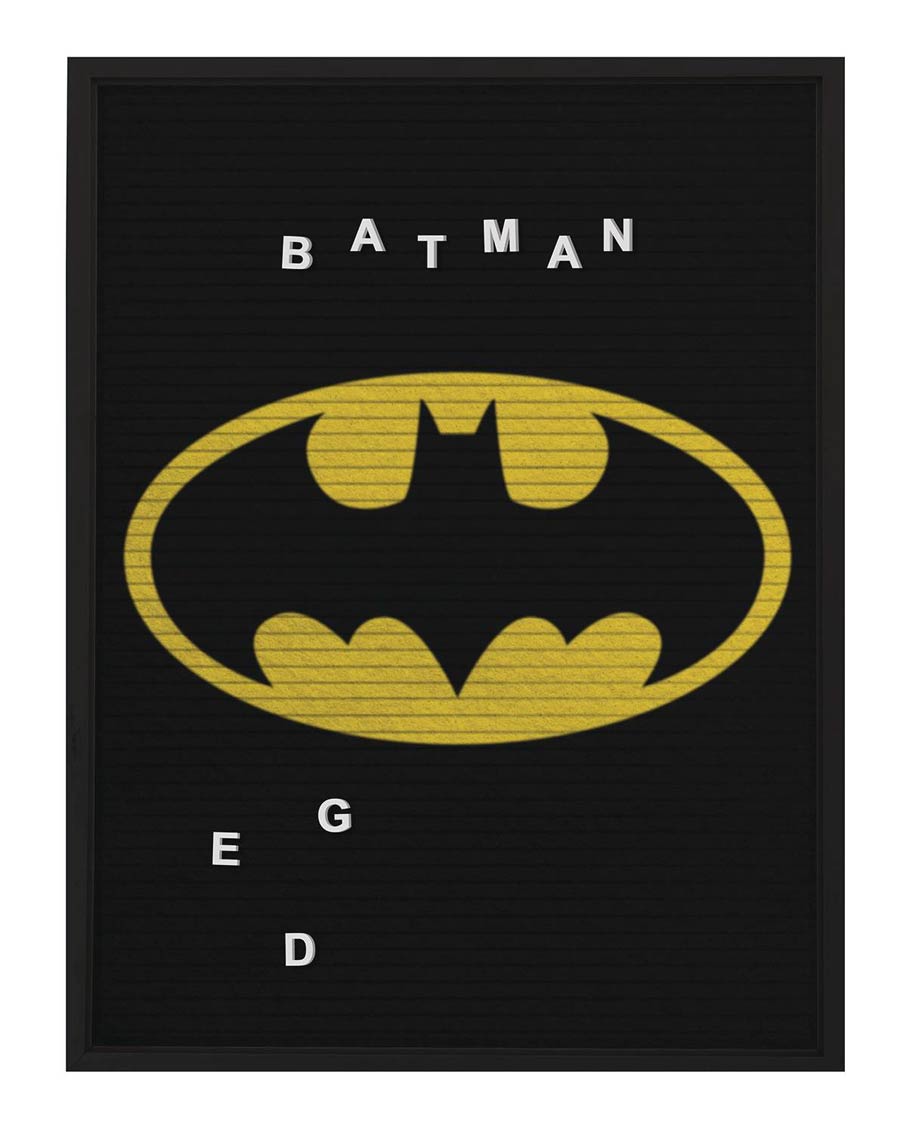 DC Heroes 13x17.5-Inch Felt Letterboard Wall Art - Batman