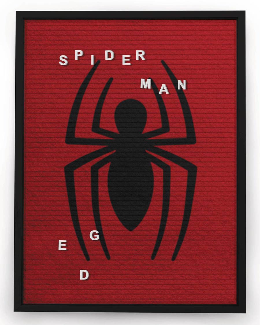 Marvel 13x17.5-Inch Felt Letterboard Wall Art - Spider-Man