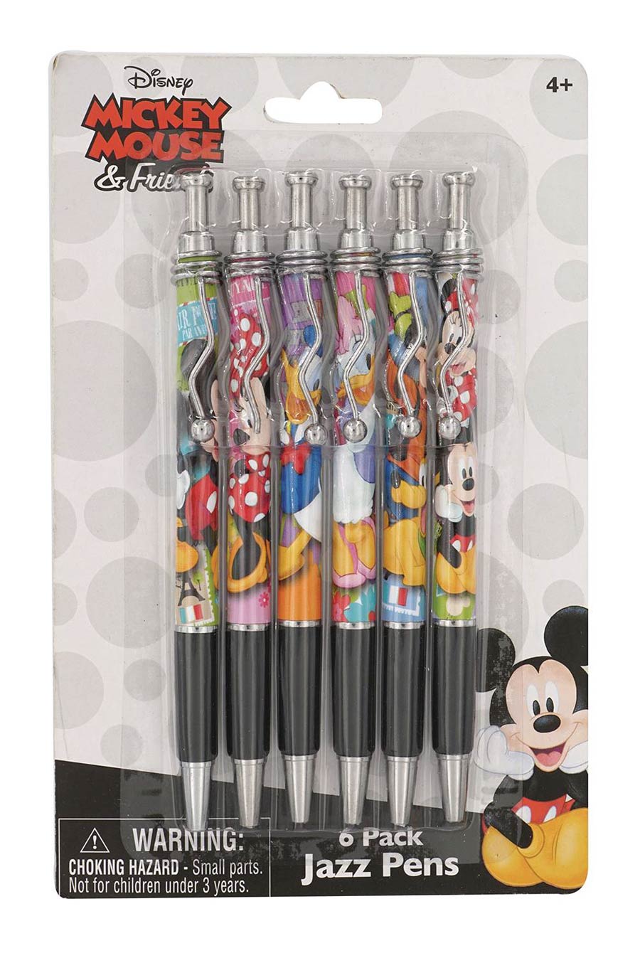Disney Mickey And Friends Jazz Pen 6-Piece Set