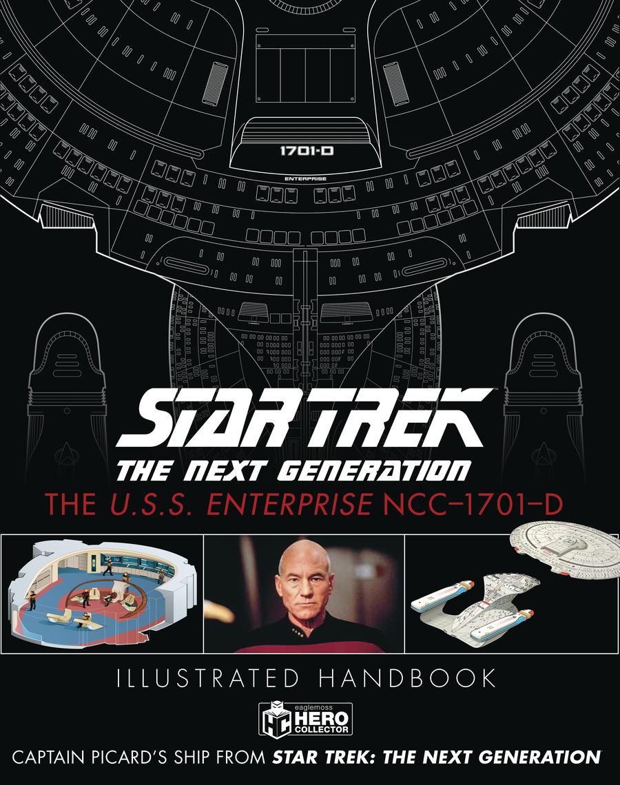Star Trek The Next Generation USS Enterprise NCC 1701-D Illustrated Handbook HC Without Miniature
