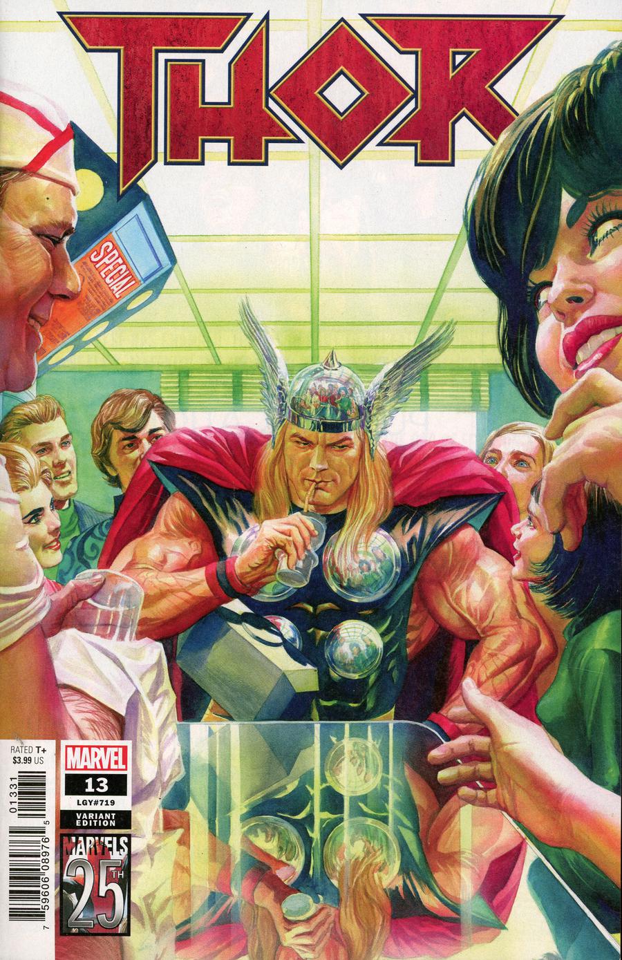 Thor Vol 5 #13 Cover C Variant Alex Ross Marvels 25th Anniversary Cover (War Of The Realms Tie-In)