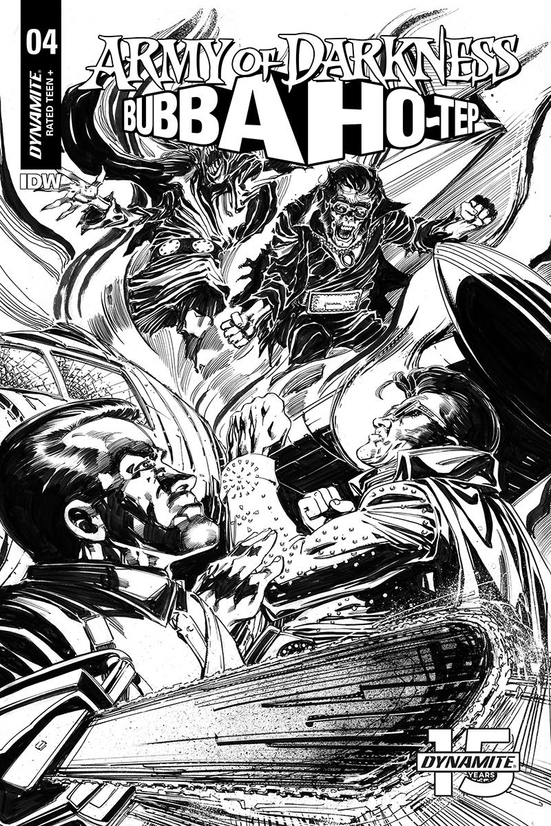 Army Of Darkness Bubba Ho-Tep #4 Cover F Incentive Tom Mandrake Black & White Cover