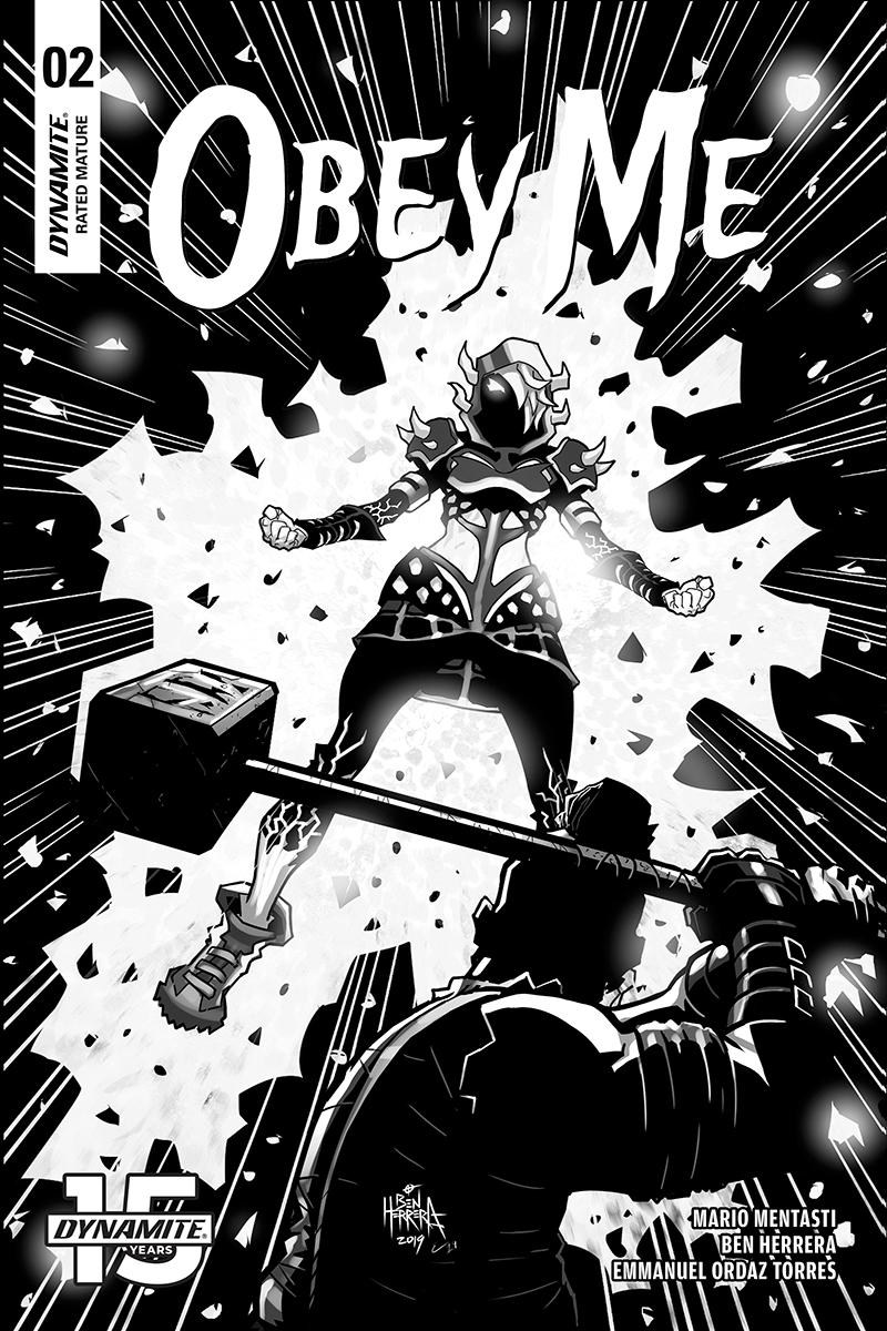 Obey Me #2 Cover B Incentive Ben Herrera Black & White Cover