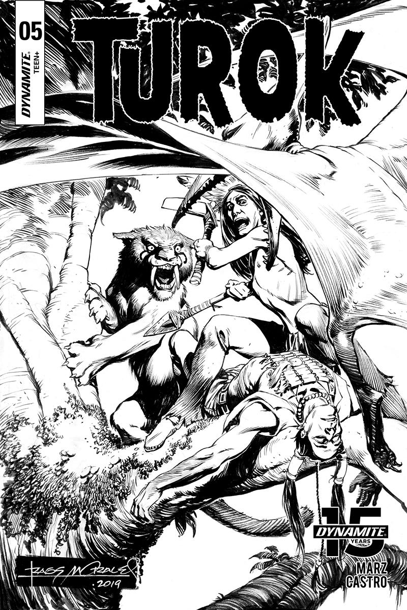 Turok Vol 3 #5 Cover C Incentive Rags Morales Black & White Cover