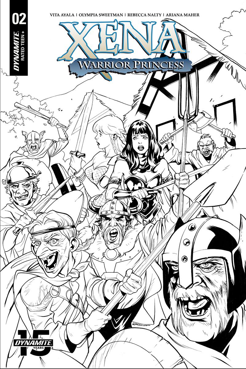 Xena Warrior Princess Vol 4 #2 Cover E Incentive Emanuela Lupacchino Black & White Cover