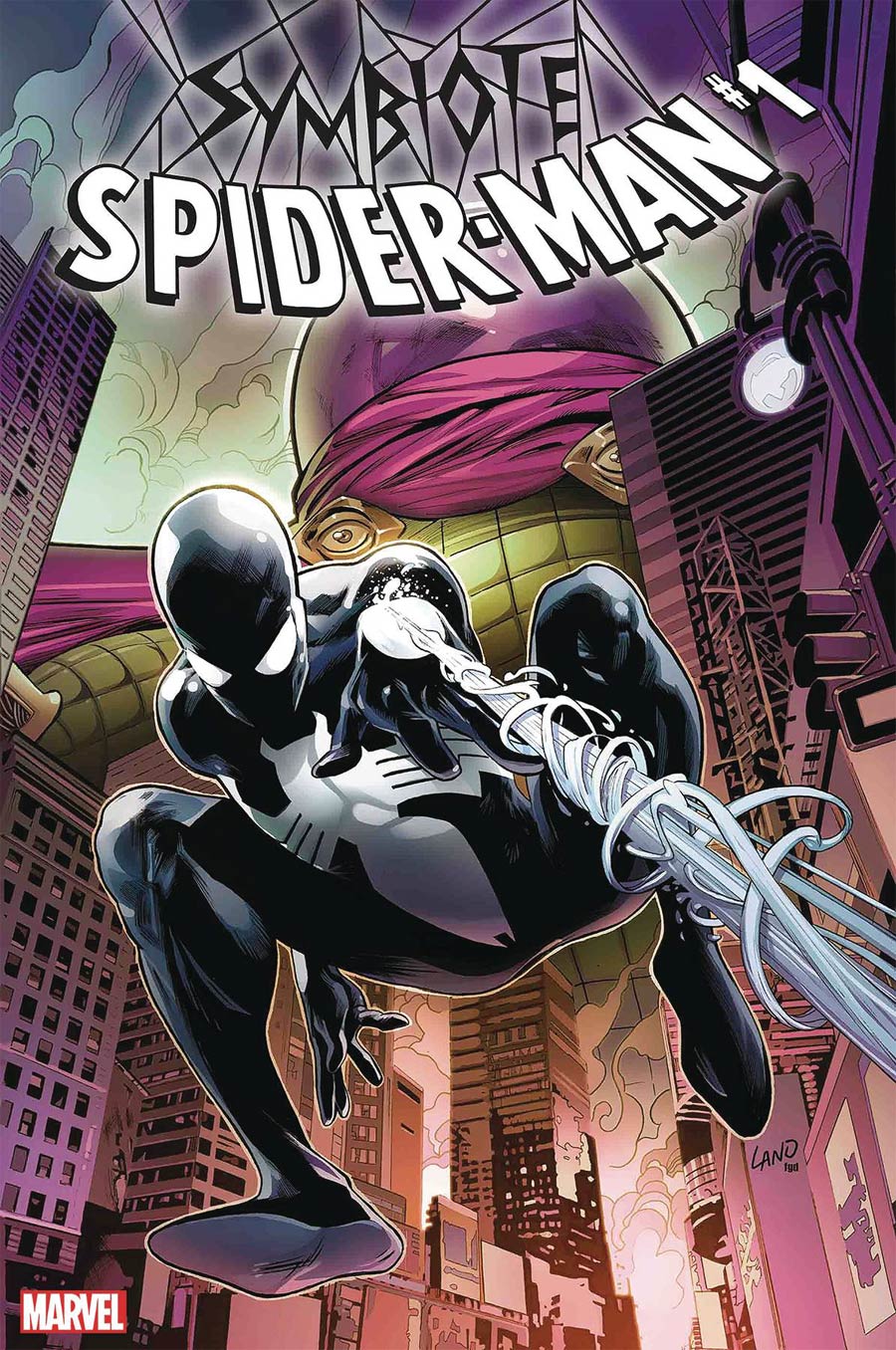 Symbiote Spider-Man #1 Cover K DF Silver Signature Series Signed By Greg Land