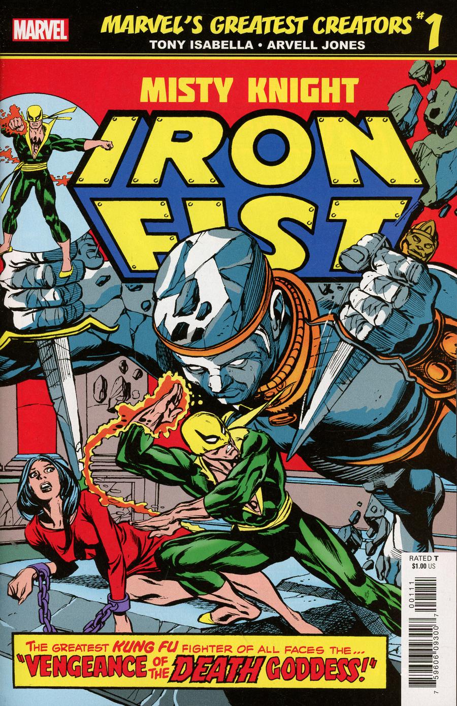 Marvels Greatest Creators Iron Fist Misty Knight #1