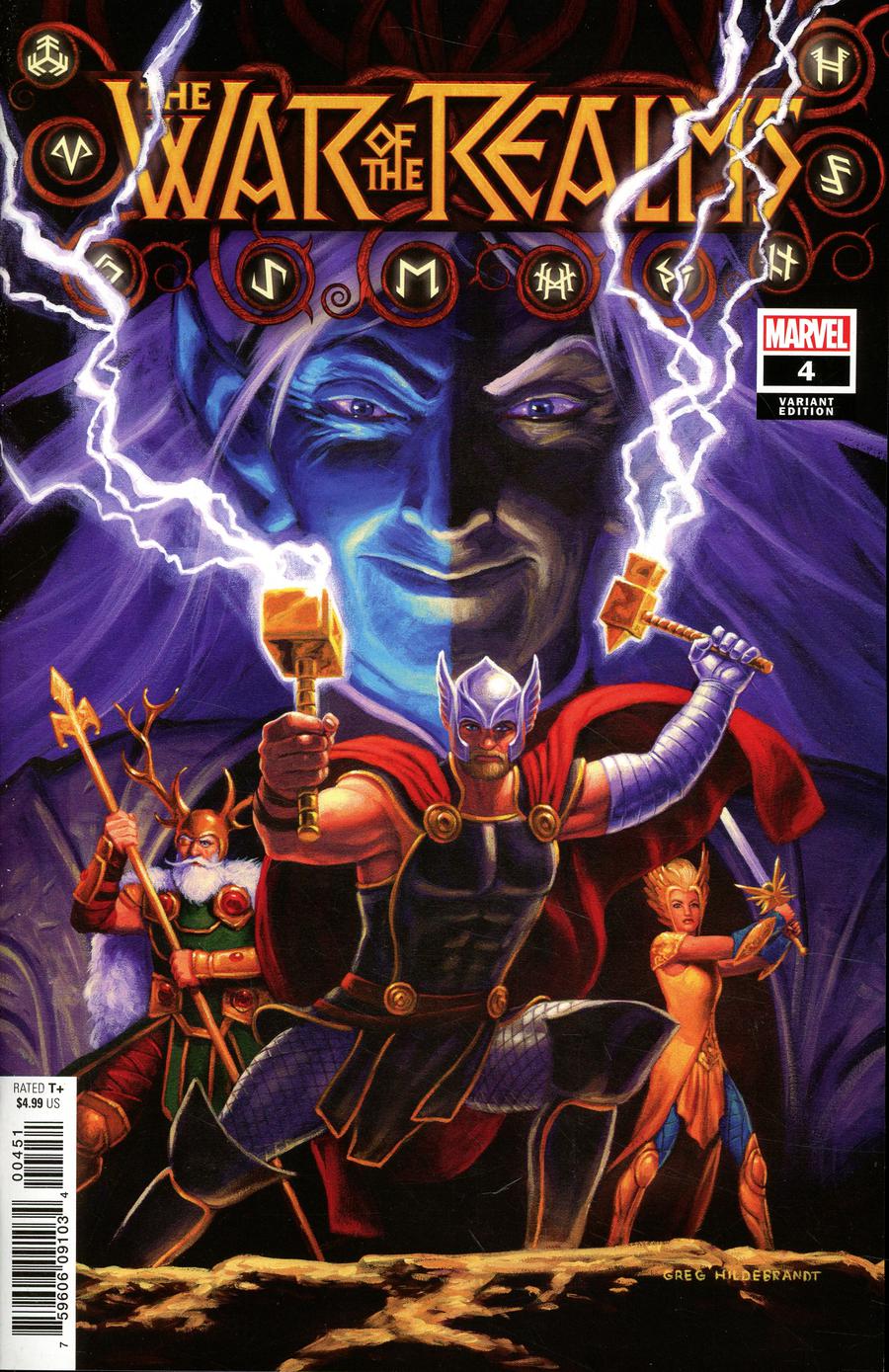 War Of The Realms #4 Cover G Incentive Greg Hildebrandt Variant Cover