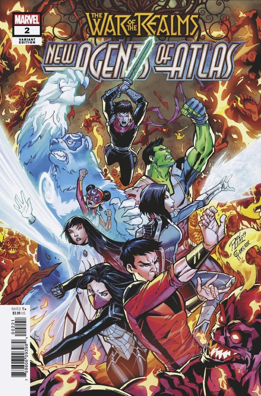 War Of The Realms New Agents Of Atlas #2 Cover B Incentive Ron Lim Variant Cover