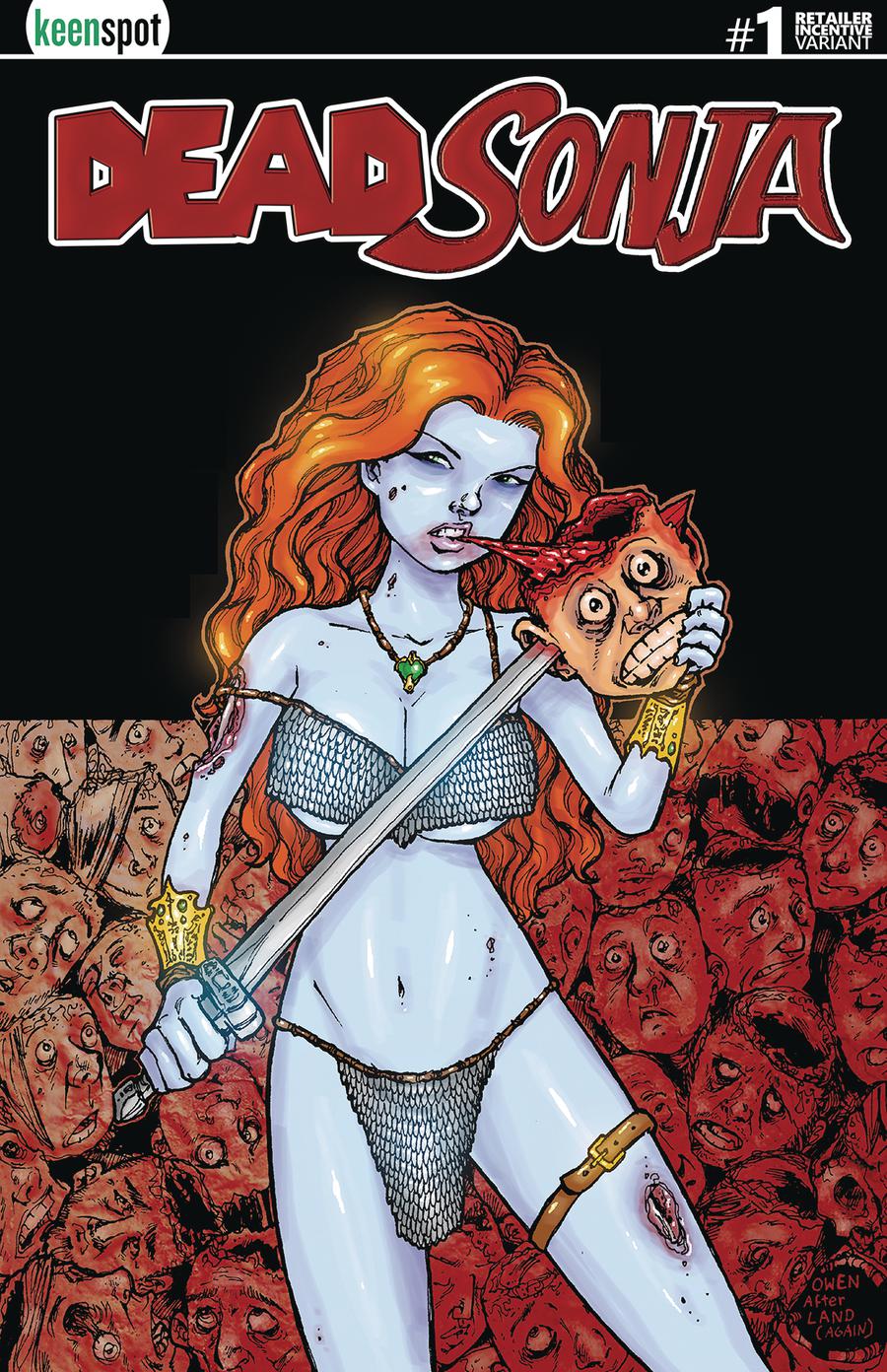 Dead Sonja #1 Cover E Incentive Splat Queen Variant Cover