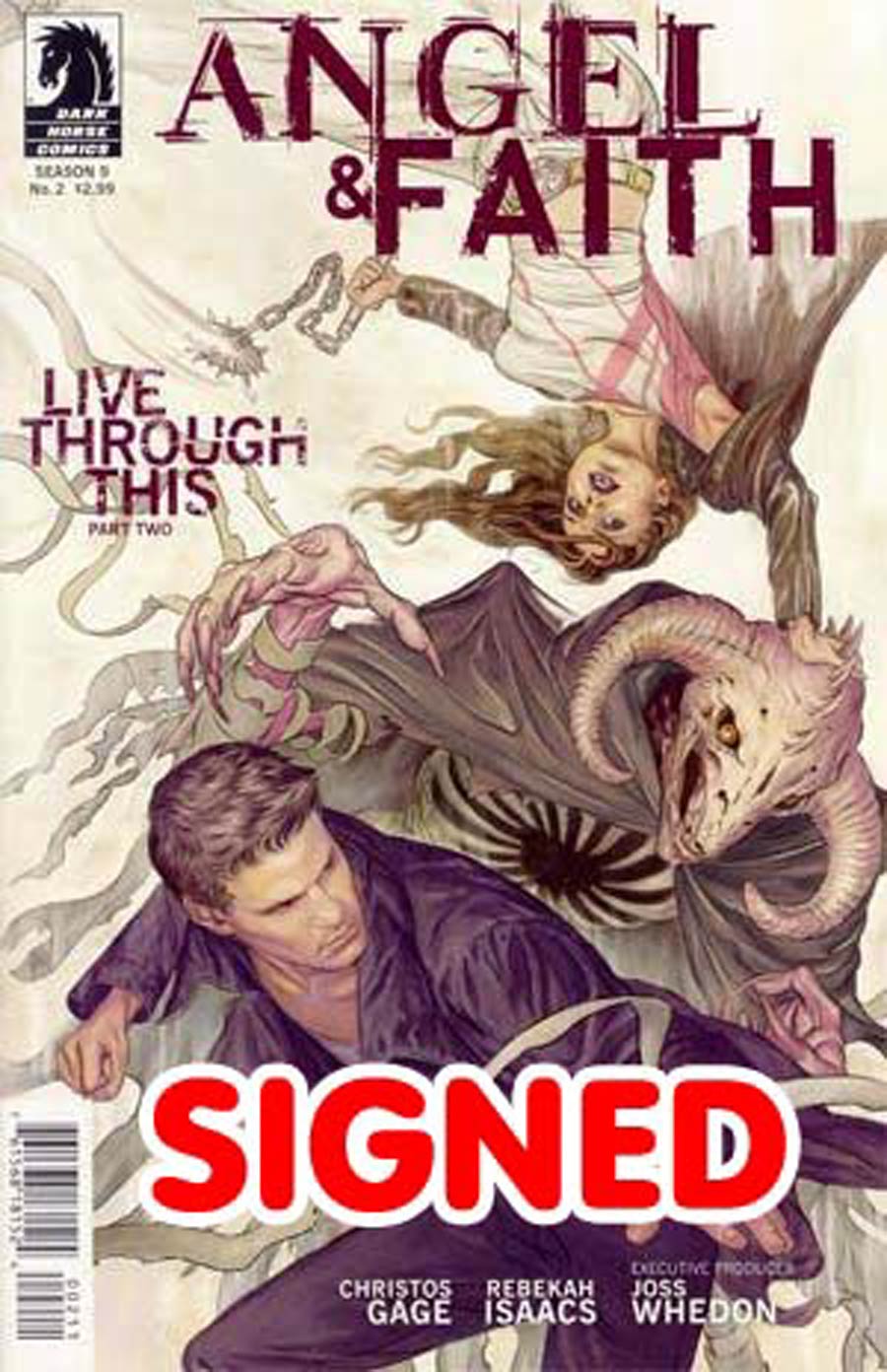 Angel And Faith #2 Cover C Regular Steve Morris Cover Signed by Christos Gage And Rebekah Isaacs