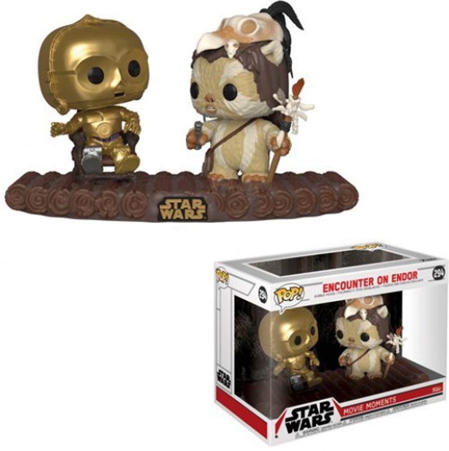 POP Star Wars Movie Moments 294 Return of The Jedi Encounter On Endor C-3PO On Throne Vinyl Figure