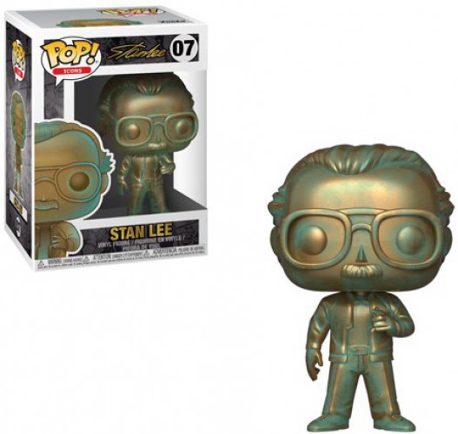 POP Icons 07 Stan Lee Patina Vinyl Figure