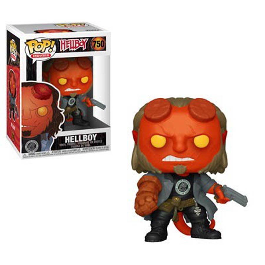 POP Movies 750 Hellboy Hellboy With BPRD Tee Vinyl Figure