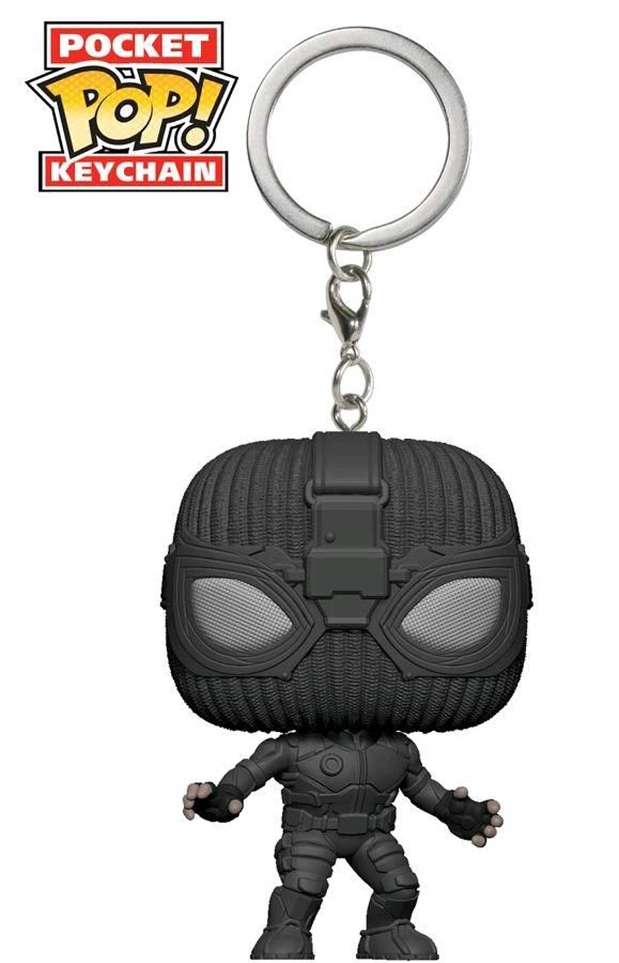 POP Movies Spider-Man Far From Home Spider-Man Stealth Suit Vinyl Pocket Keychain