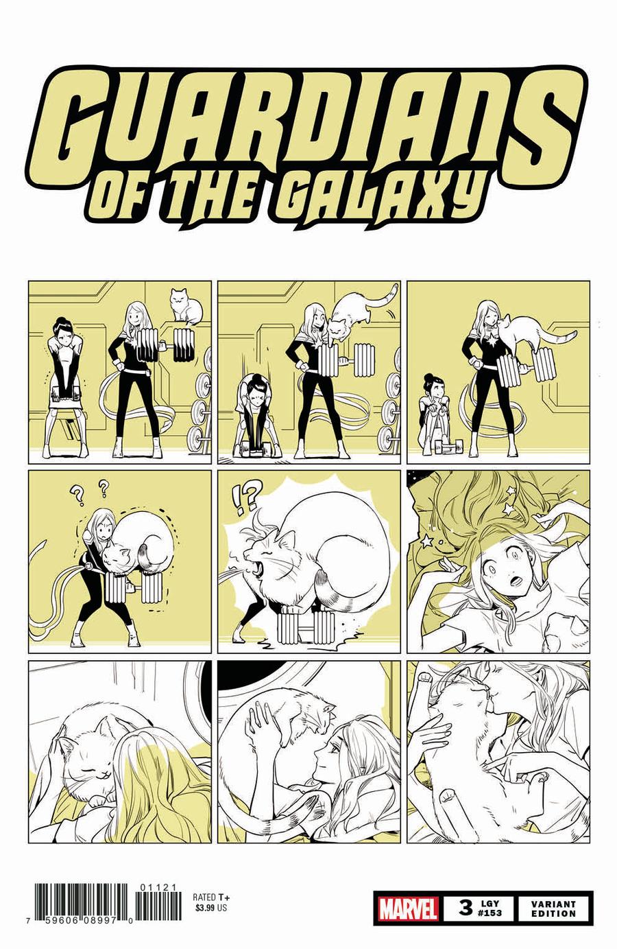 Guardians Of The Galaxy Vol 5 #3 Cover B Variant Nao Fuji Cat Cover