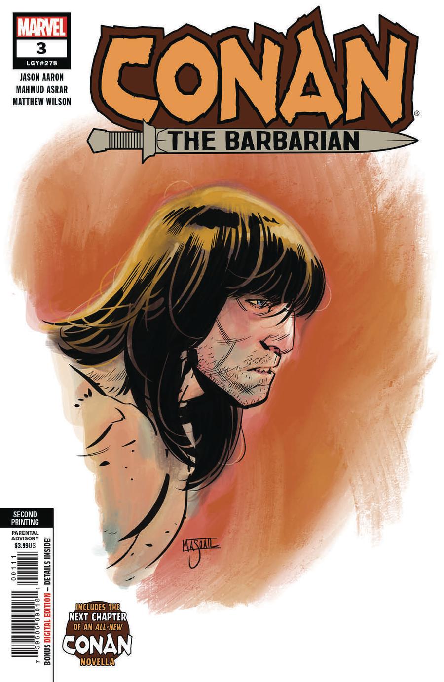 Conan The Barbarian Vol 4 #3 Cover F 2nd Ptg Variant Mahmud Asrar Cover