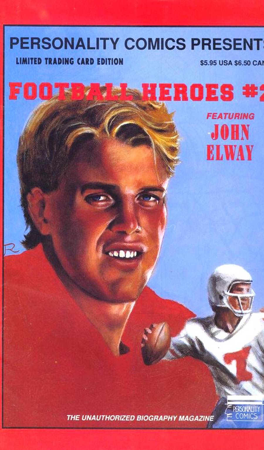 Personality Comics Presents Football Heroes #2 Cover B Limited Trading Card Edition