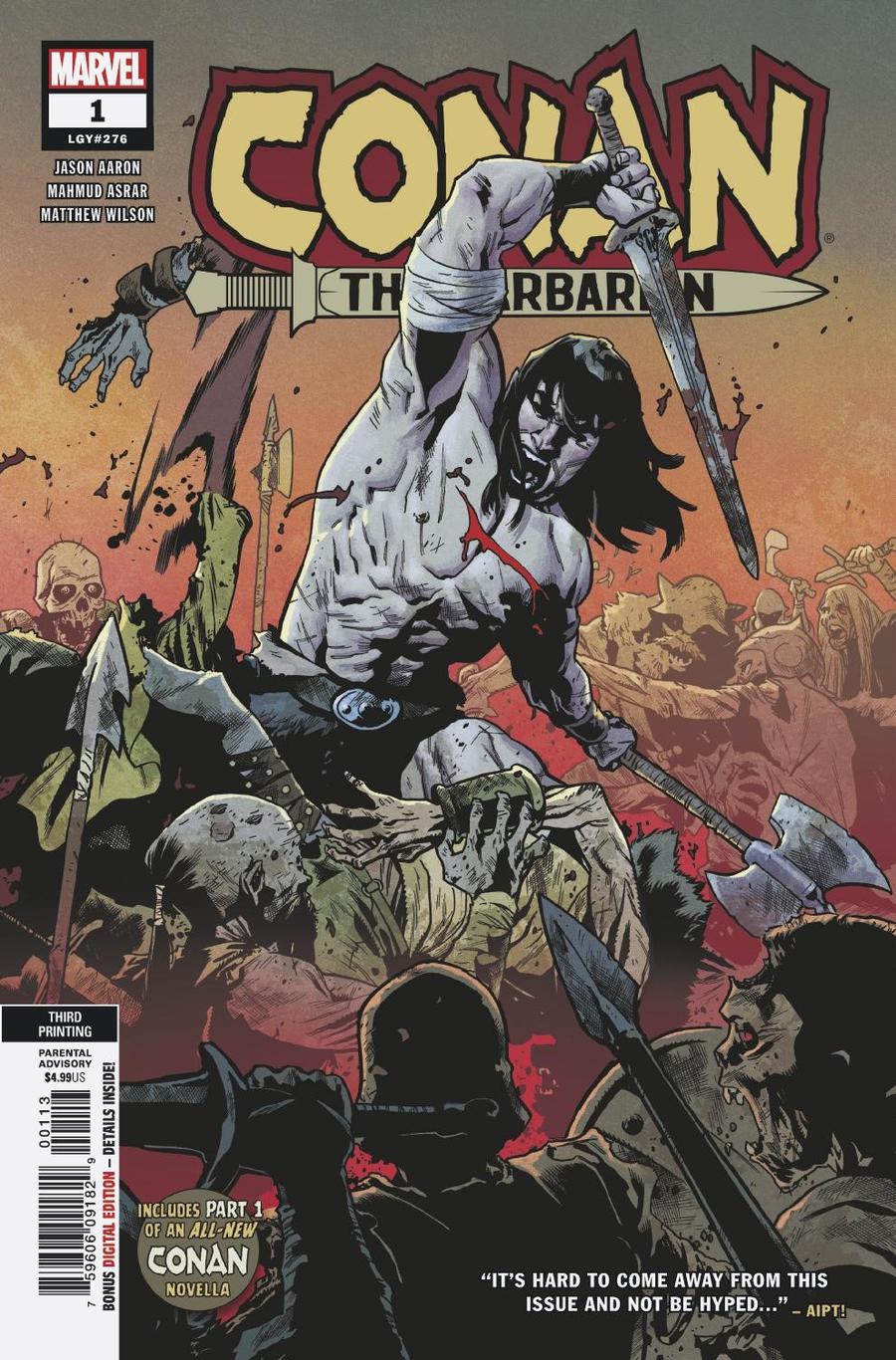 Conan The Barbarian Vol 4 #1 Cover R 3rd Ptg Variant Mahmud A Asrar Cover