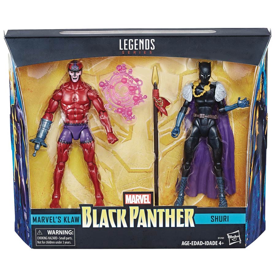Black Panther Legends Shuri & Klaw 6-Inch 2-Pack Action Figure