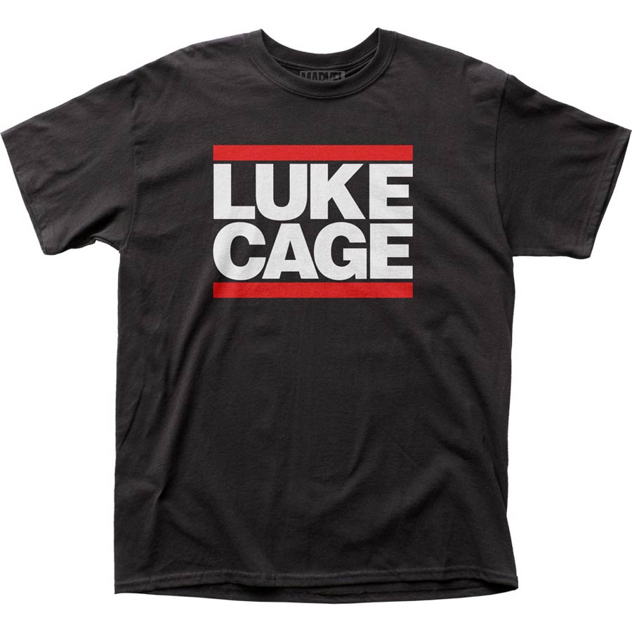 Luke Cage Black Mens T-Shirt Large