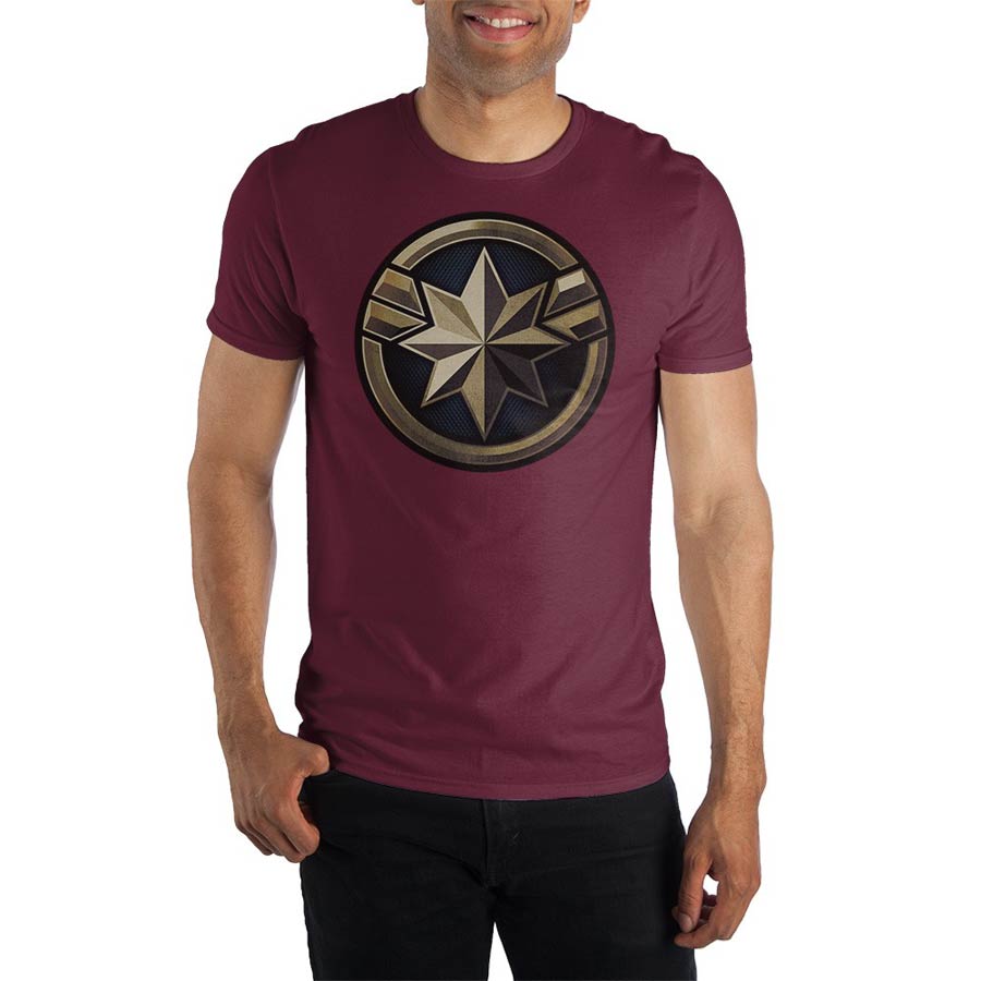 Captain Marvel Icon Red T-Shirt Large