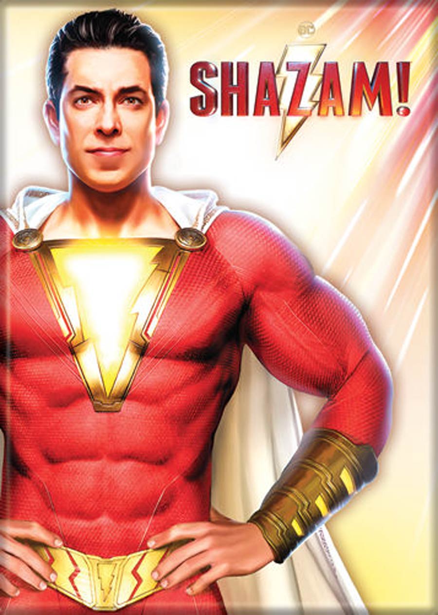 DC Comics 2.5x3.5-inch Magnet - SHAZAM On Orange (73189DC)