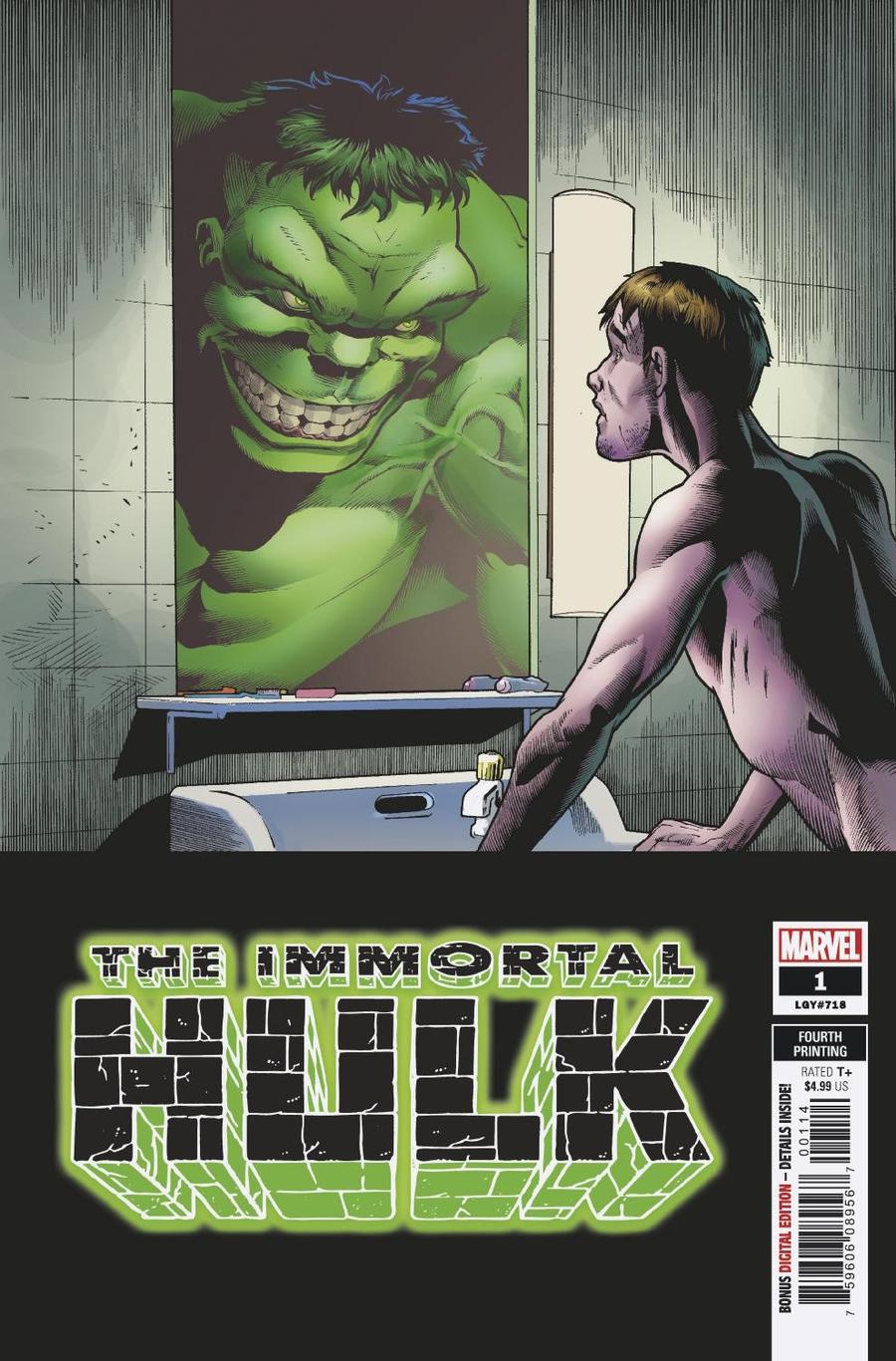 Immortal Hulk #1 Cover J 4th Ptg Variant Joe Bennett Cover