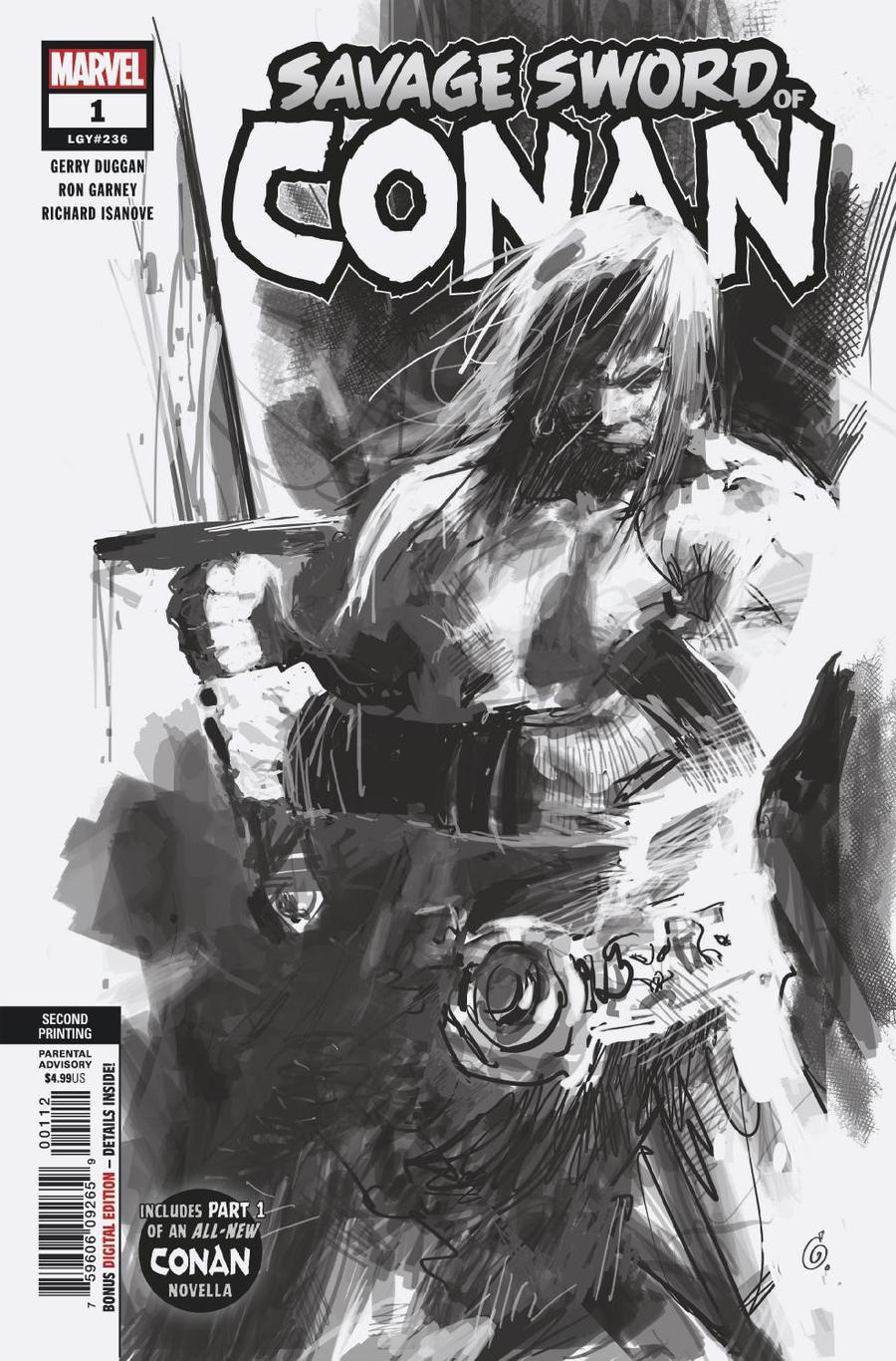 Savage Sword Of Conan #1 Cover I 2nd Ptg Variant Ron Garney Cover
