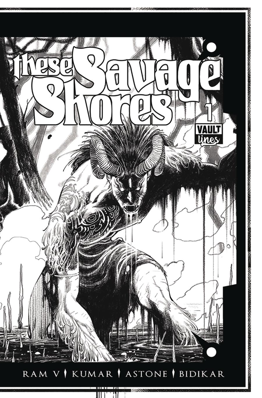 These Savage Shores #1 Cover D Black & White Edition