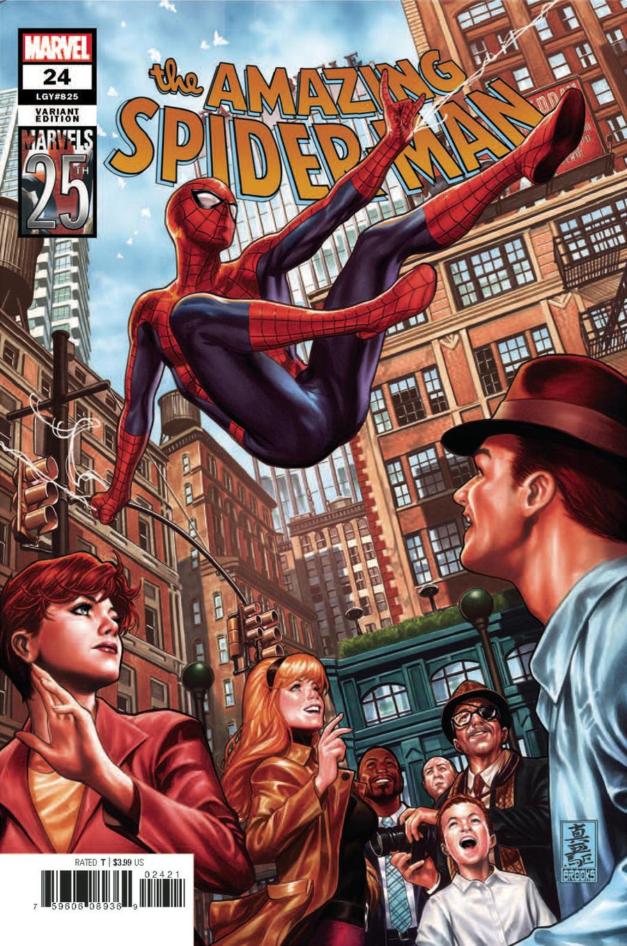 Amazing Spider-Man Vol 5 #24 Cover B Variant Mark Brooks Marvels 25th Tribute Cover