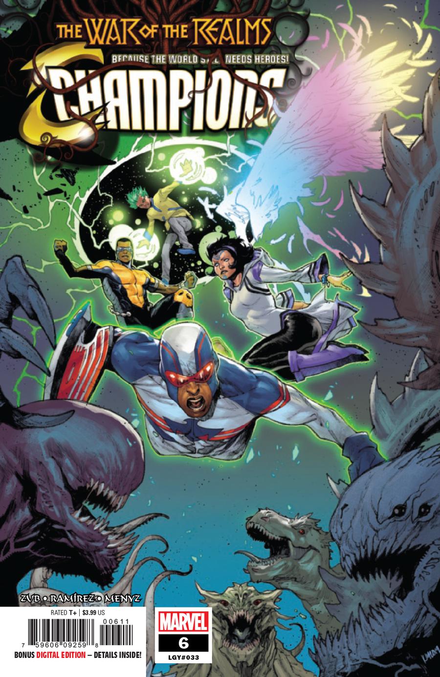 Champions (Marvel) Vol 3 #6 Cover A Regular Kim Jacinto Cover (War Of The Realms Tie-In)