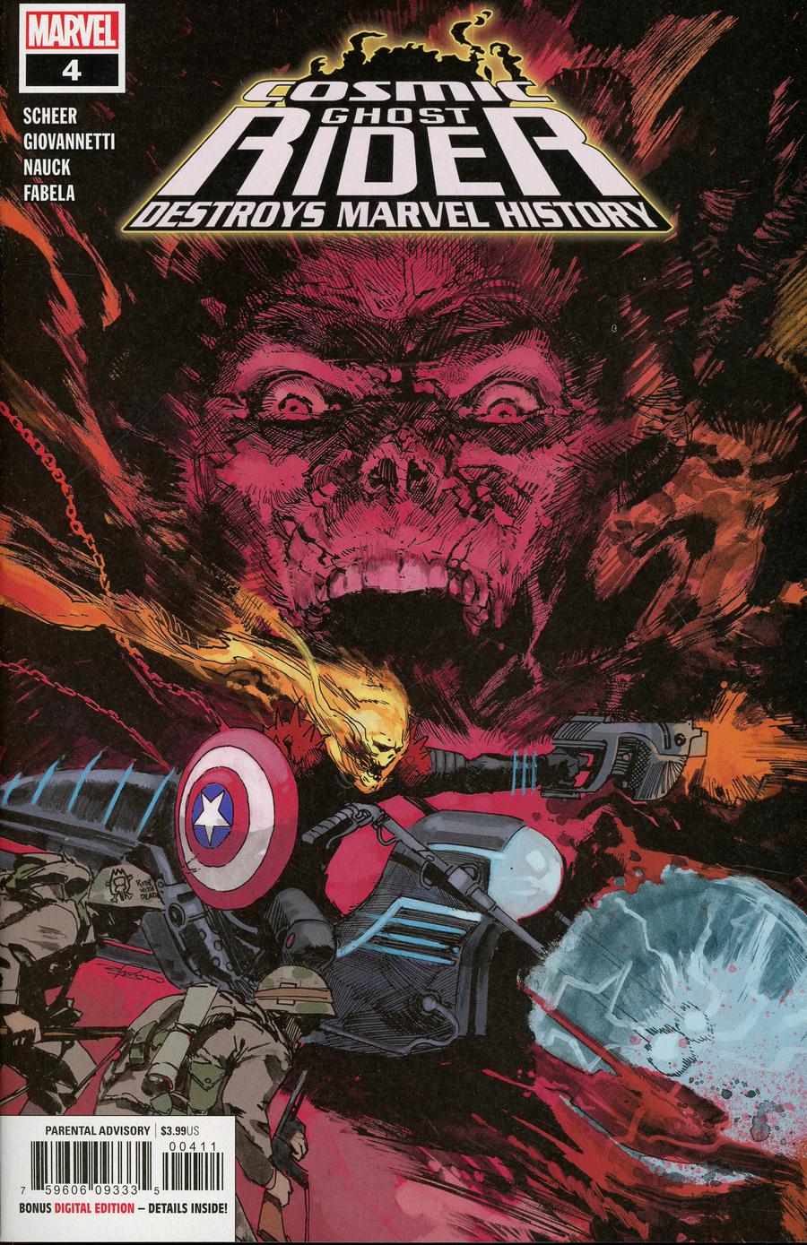 Cosmic Ghost Rider Destroys Marvel History #4 Cover A Regular Gerardo Zaffino Cover
